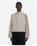VESTE PATH HARRINGTON IVORY/NAVY/MAROON CHECK