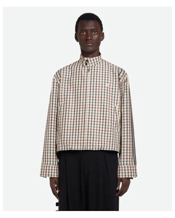 VESTE PATH HARRINGTON IVORY/NAVY/MAROON CHECK