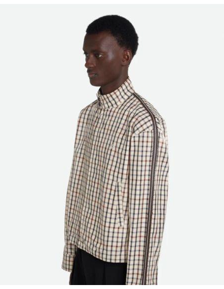 VESTE PATH HARRINGTON IVORY/NAVY/MAROON CHECK