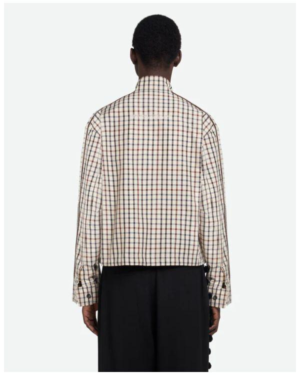 VESTE PATH HARRINGTON IVORY/NAVY/MAROON CHECK