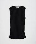 PERRY NERO SLEEVELESS SWEATER