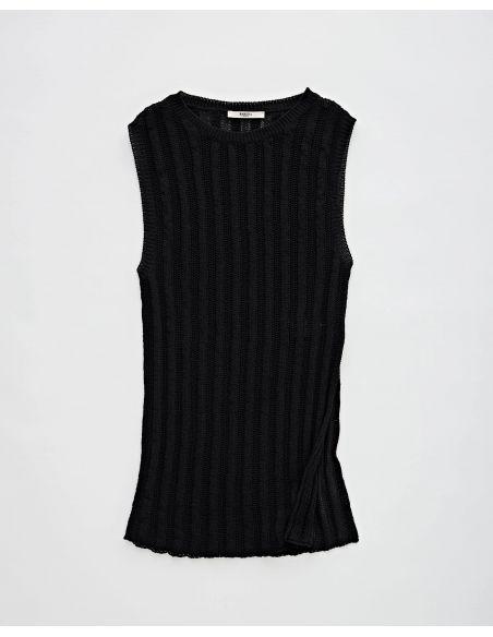 PULL SANS MANCHE PERRY NERO