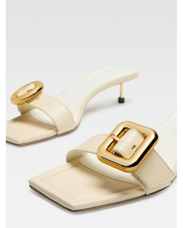 LES SANDALES REGALO BASSES IVORY