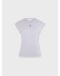 T-SHIRT GREY LOGO RABANNE