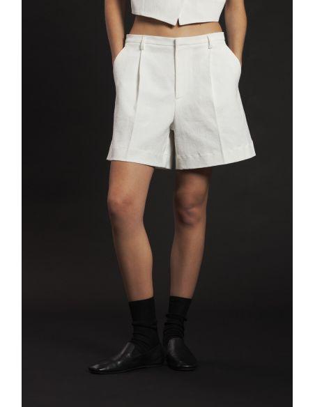 SHORT TIRO FRIZZY BIANCO