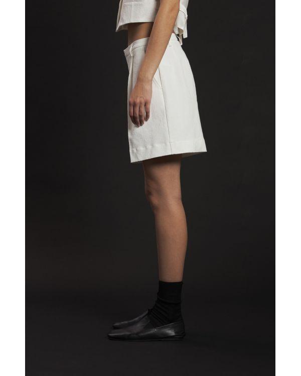 SHORT TIRO FRIZZY BIANCO