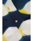 CHEMISE CAMP SHIRT NAVY/YELLOW TIE DYE