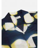 CHEMISE CAMP SHIRT NAVY/YELLOW TIE DYE