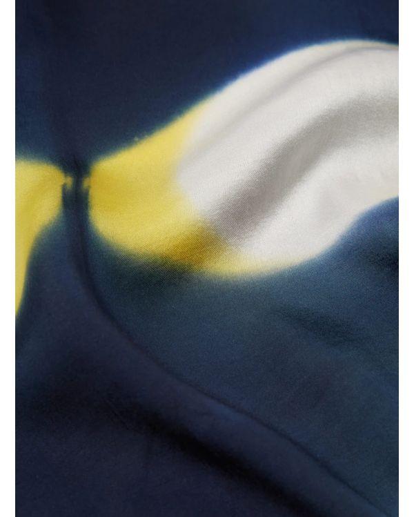 CHEMISE CAMP SHIRT NAVY/YELLOW TIE DYE