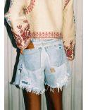 SHORT MARION DENIM BLUE