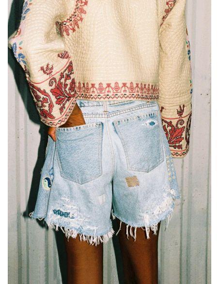 SHORT MARION DENIM BLUE