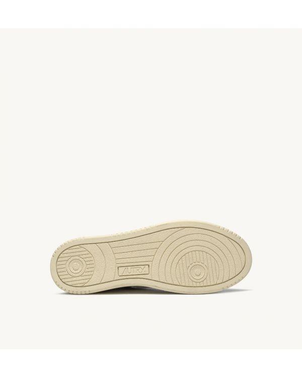 SNEAKERS MEDALIST LOW MAN CUIR BLANC ET VERT