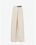 PANTALON PALAZZO VISCOSE ET LIN STRETCH SABLE