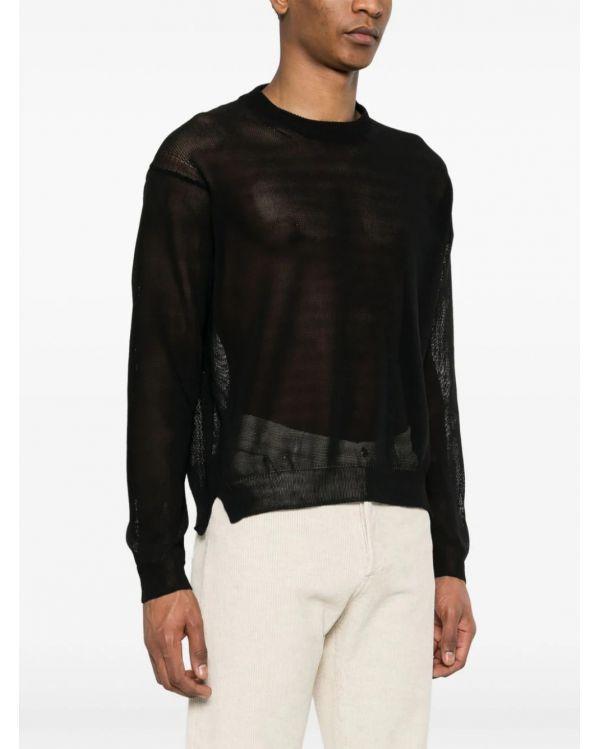 PULL BOXY EFFET SEMI-TRANSPARENT BLACK 2