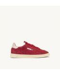 SNEAKERS FLAT LOW WOMEN SUEDE ROUGE ET POWDER PINK