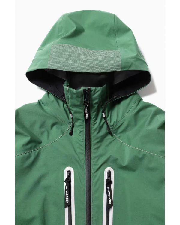 PERTEX SHIELD GREEN RAIN JACKET