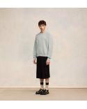 SWEATSHIRT AMI ALEXANDRE MATTIUSSI GRIS CENDRE CHINE
