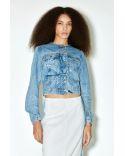 VESTE COURTE VANITY BLUE