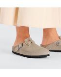 MULES BOSTON BRAIDED TAUPE