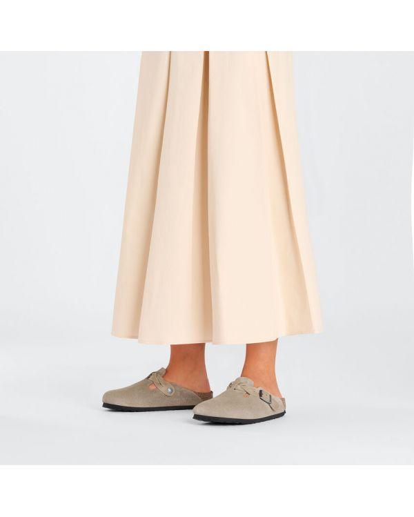 MULES BOSTON BRAIDED TAUPE