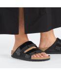 UJI CUIR NUBUCK SANDALS BLACK