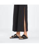 UJI CUIR NUBUCK SANDALS BLACK