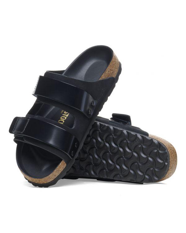 UJI CUIR NUBUCK SANDALS BLACK 2