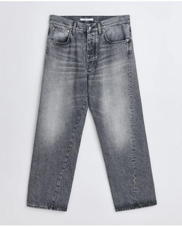 JEAN WIDE TWIST BLACK STONE