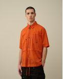 CHEMISE MANCHES COURTES GOLD FLAME ORANGE