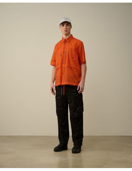 GOLD FLAME ORANGE SHORT SLEEVE SHIRT