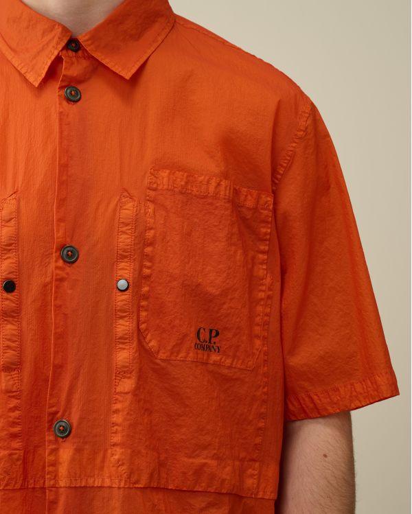 CHEMISE MANCHES COURTES GOLD FLAME ORANGE