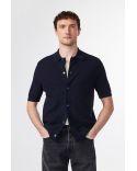POLO A BOUTONS NOLAN 6577 NAVY BLUE