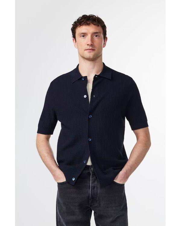 POLO A BOUTONS NOLAN 6577 NAVY BLUE