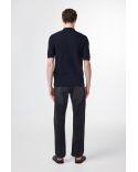 POLO A BOUTONS NOLAN 6577 NAVY BLUE