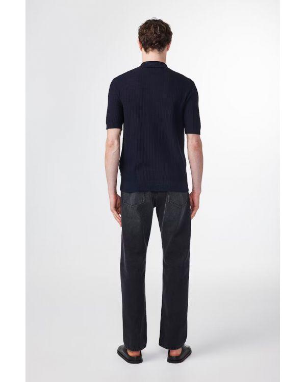 POLO A BOUTONS NOLAN 6577 NAVY BLUE