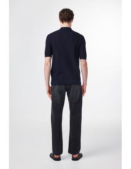 POLO A BOUTONS NOLAN 6577 NAVY BLUE