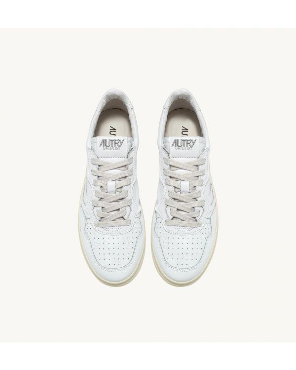 SNEAKERS MEDALIST LOW MAN LEATHER WHITE