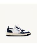 SNEAKERS MEDALIST LOW MAN LEATHER WHITE BLUE