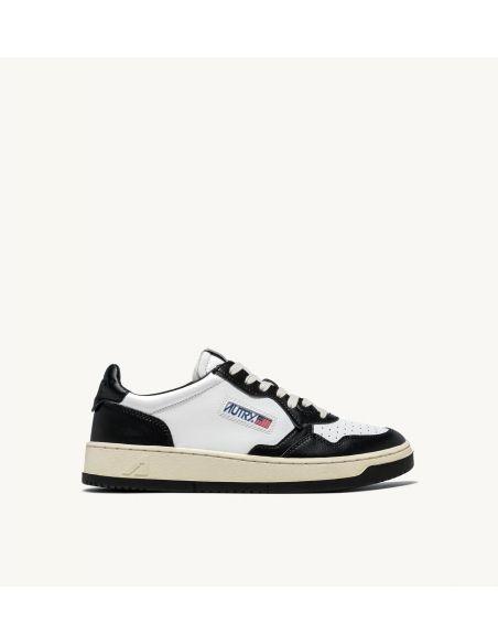 SNEAKERS MEDALIST LOW WOMEN LEATHER WHITE BLACK