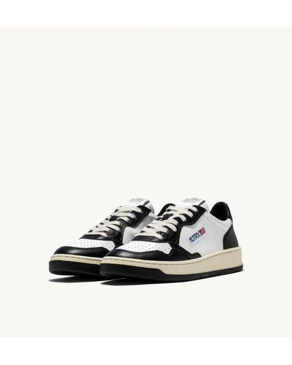 SNEAKERS MEDALIST LOW WOMEN LEATHER WHITE BLACK 2