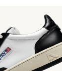 SNEAKERS MEDALIST LOW WOMEN LEATHER WHITE BLACK