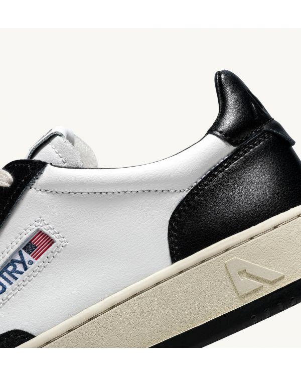 SNEAKERS MEDALIST LOW WOMEN LEATHER WHITE BLACK