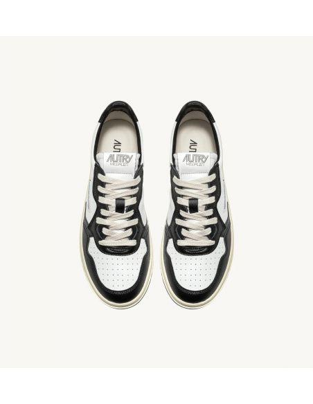 SNEAKERS MEDALIST LOW WOMEN LEATHER WHITE BLACK