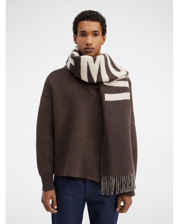 THE JACQUEMUS MULTI-BROWN SHAWL
