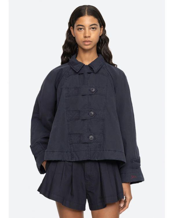 VEST SAMAKA GARMENT DYE NAVY