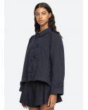 VEST SAMAKA GARMENT DYE NAVY
