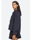 VEST SAMAKA GARMENT DYE NAVY