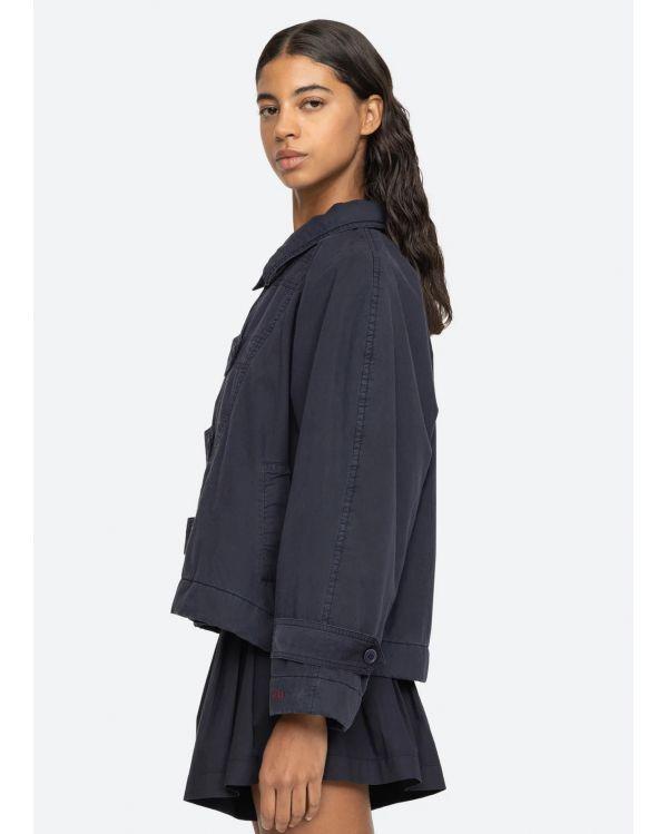 VEST SAMAKA GARMENT DYE NAVY