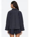 VEST SAMAKA GARMENT DYE NAVY