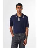 POLO A BOUTONS FOLKE 6584 DEEP BLUE